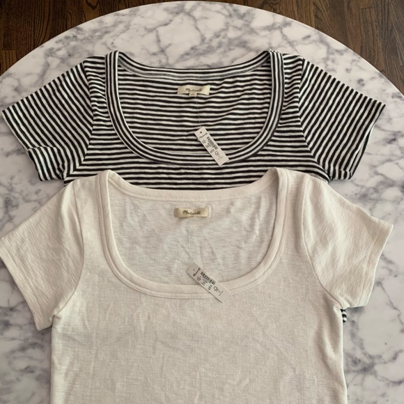 Bundle: Perfect Madewell Cropped Basic Tees - Picture 2 of 10